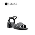 Noelle Backstrap Women's Sandals - Black Leather